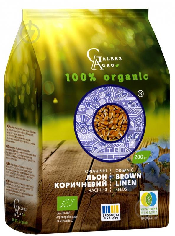 Семена льна GALEKS-AGRO коричневого органического 200 г - фото 1