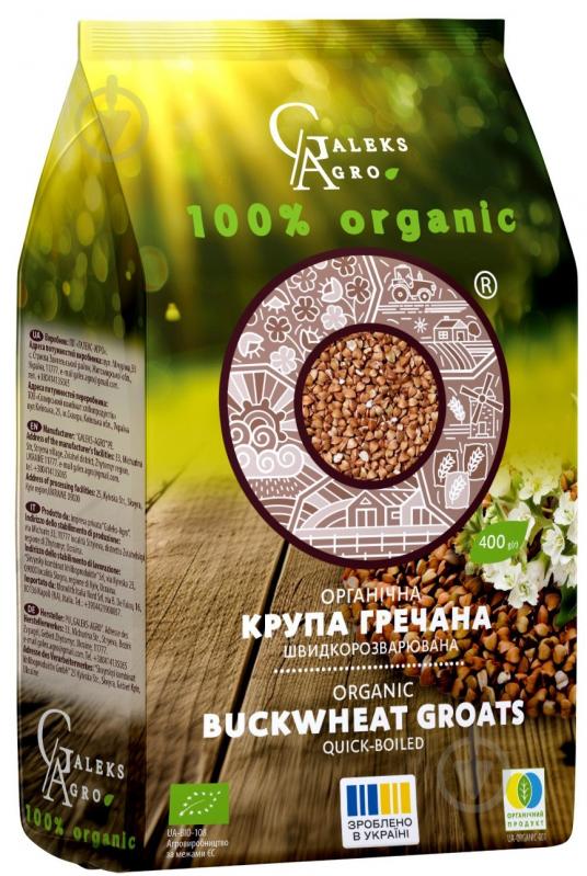 Крупа гречневая GALEKS-AGRO быстророзваривающаяся органическая 400 г - фото 1
