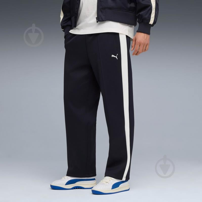 Брюки Puma T7 ALWAYS ON Relaxed Track Pants DK op 62958916 р. S синий - фото 1