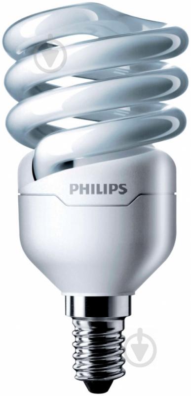 Лампа КЛЛ  Philips Tornado 8y T2 12 Вт E14 6500 К 230 В 929689381602 - фото 1