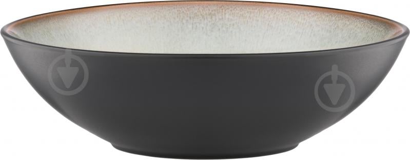Тарілка супова Ardesto Bolzano 630 мл 18 см чорно-зелена AR2918BM - фото 1