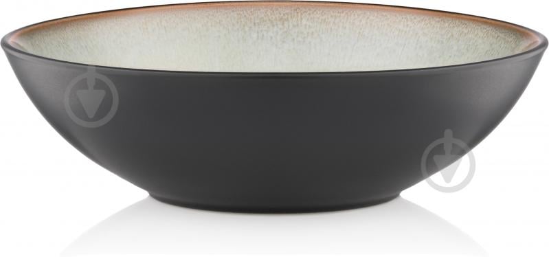 Тарілка супова Ardesto Bolzano 630 мл 18 см чорно-зелена AR2918BM - фото 3