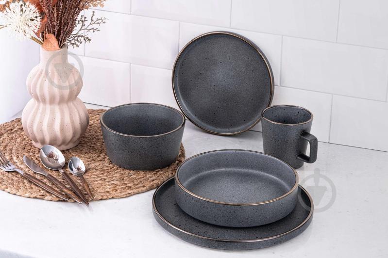 Чашка Ardesto Fasano 310 мл темно-серая AR0331FDG - фото 2 Чашка Ardesto Fasano 310 мл темно-серая AR0331FDG - фото 2