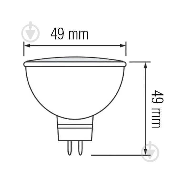 Лампа світлодіодна HOROZ ELECTRIC FONIX-4 4 Вт MR16 матова G5.3 175 В 3000 К 001-001-0004-021 - фото 2