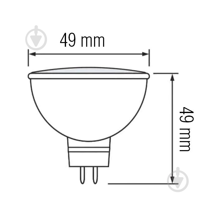 Лампа світлодіодна HOROZ ELECTRIC FONIX-8 8 Вт MR16 матова G5.3 175 В 3000 К 001-001-0008-021 - фото 2