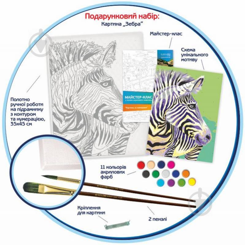 Картина за номерами Зебра Rosa Start - фото 3
