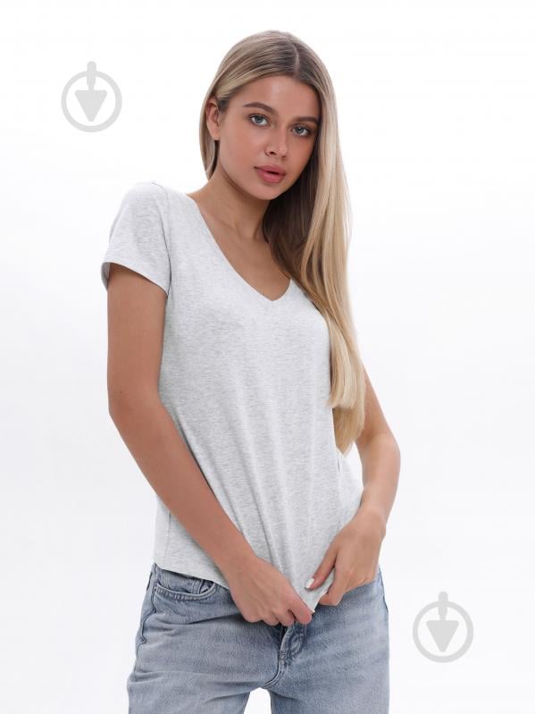 Футболка German Volf с V-вырезом р. S серый меланж (25001) - фото 5