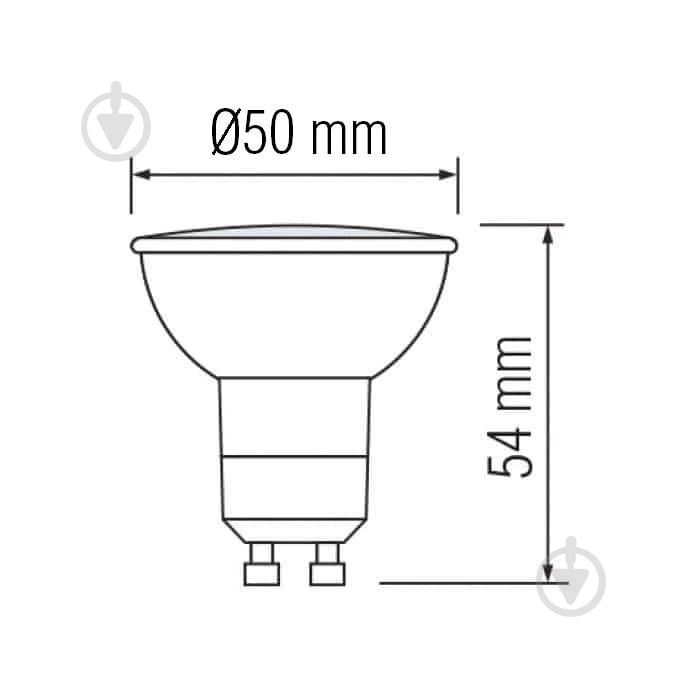 Лампа светодиодная HOROZ ELECTRIC PLUS-10 10 Вт MR16 матовая GU10 175 В 4200 К 001-002-0010-031 - фото 2