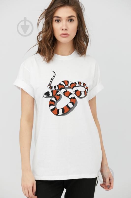 Футболка YAPPI Oversize 3702182 р.M білий - фото 1