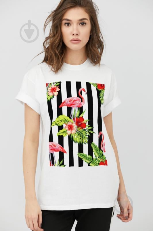Футболка YAPPI Oversize 3702128 р.M белый - фото 1