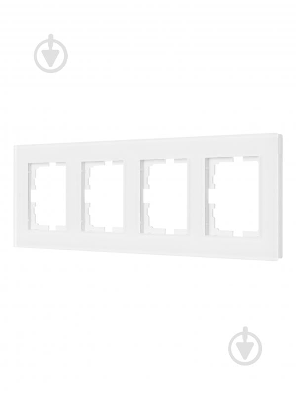 Рамка четырехместная Lezard Vesna горизонтальная белый матовый 742-5380-149 - фото 2 Рамка четырехместная Lezard Vesna горизонтальная белый матовый 742-5380-149 - фото 2