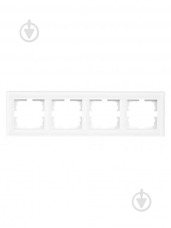 Рамка четырехместная Lezard Vesna горизонтальная белый матовый 742-5380-149 - фото 1 Рамка четырехместная Lezard Vesna горизонтальная белый матовый 742-5380-149 - фото 1