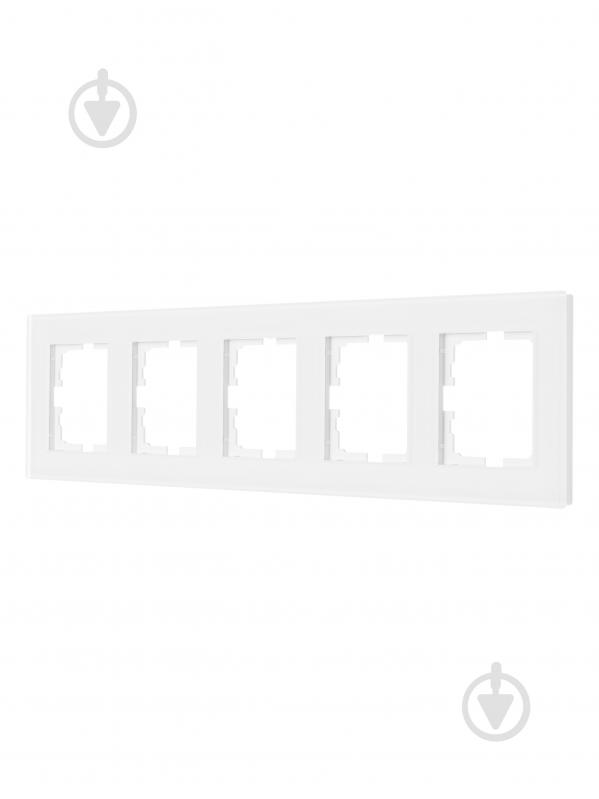 Рамка п'ятимісна Lezard Vesna горизонтальна білий матовий 742-5380-150 - фото 2 Рамка п'ятимісна Lezard Vesna горизонтальна білий матовий 742-5380-150 - фото 2