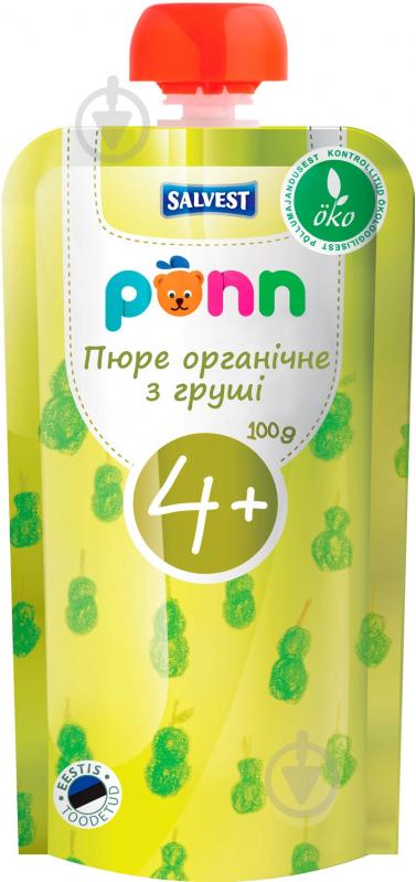 Пюре Ponn Органік Груша 100 г 4740073070895 - фото 1