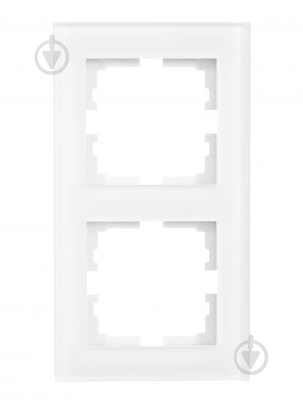 Рамка двухместная Lezard Vesna вертикальная белый матовый 742-5380-152 - фото 1 Рамка двухместная Lezard Vesna вертикальная белый матовый 742-5380-152 - фото 1