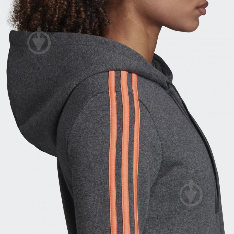 Джемпер Adidas W E 3S FZ HD FL EK5587 р. XS темно-серый - фото 7