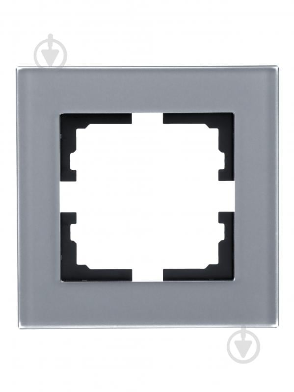 Рамка одномісна Lezard Vesna горизонтальна асфальт 742-M6980-146 - фото 1