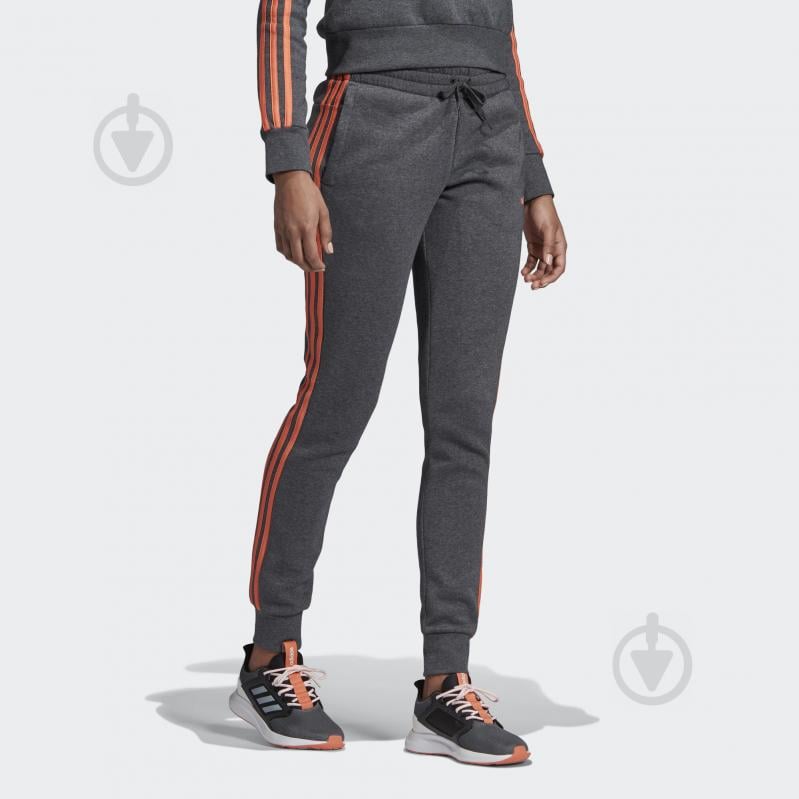 Брюки Adidas W E 3S PANT FL EK5590 р. S темно-серый - фото 4