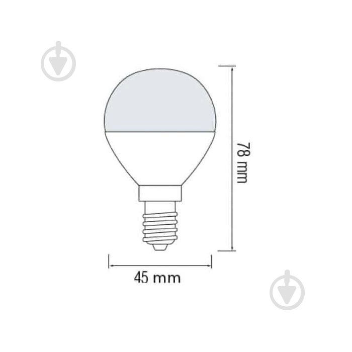 Лампа світлодіодна HOROZ ELECTRIC ELITE-6 6 Вт G45 матова E14 175 В 4200 К 001-005-0006-031 - фото 2