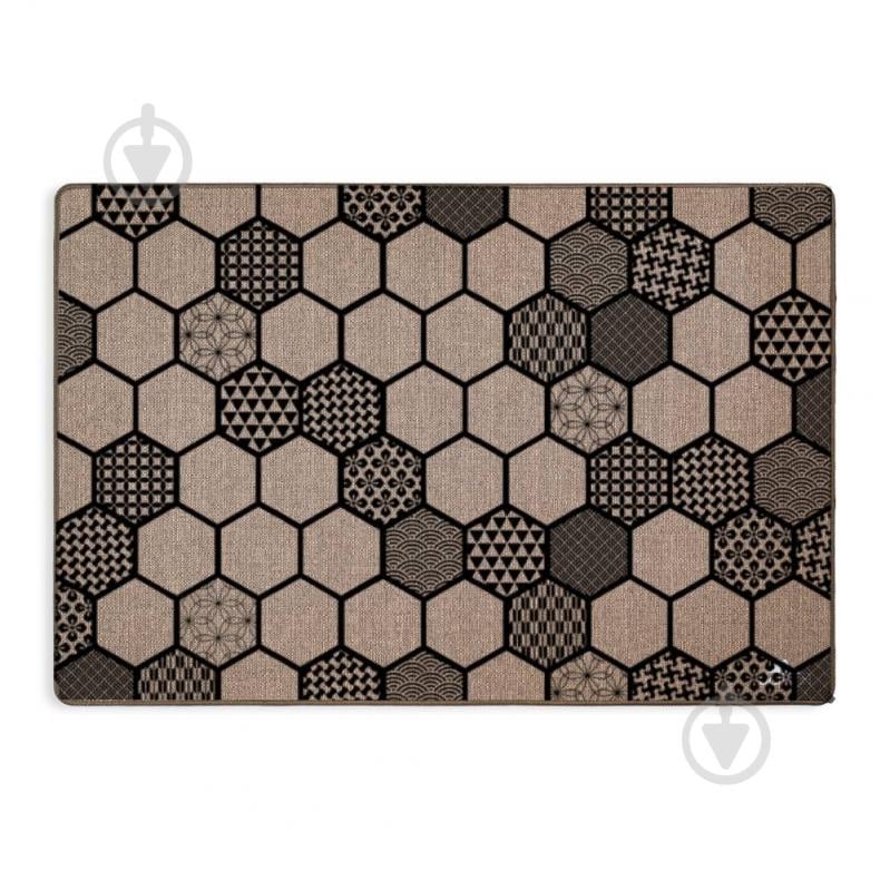 Коврик Dariana Лен Мозаика 60x90 см - фото 1 Коврик Dariana Лен Мозаика 60x90 см - фото 1