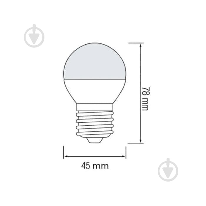 Лампа светодиодная HOROZ ELECTRIC 6 Вт G45 матовая E27 175 В 3000 К 001-005-0006-051 - фото 2