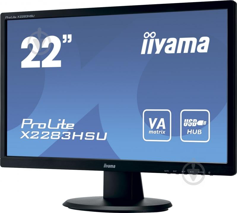 Монитор Iiyama ProLite 21,5" (X2283HSU-B1DP) - фото 3