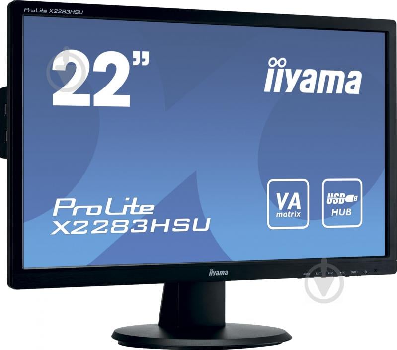 Монитор Iiyama ProLite 21,5" (X2283HSU-B1DP) - фото 2