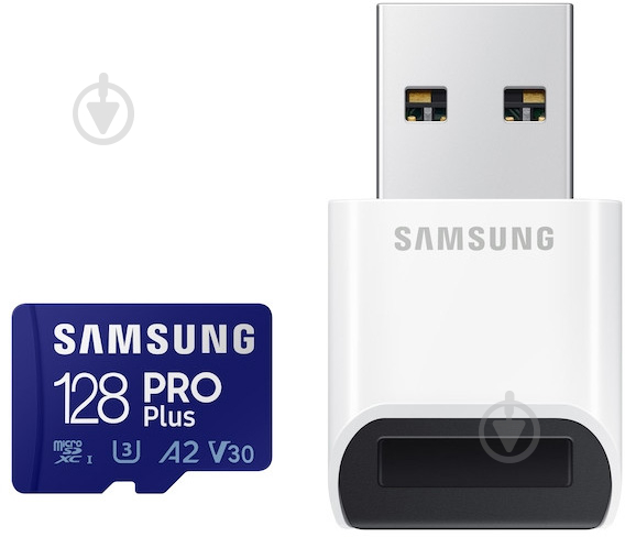 Карта памяти Samsung microSDXC 128 ГБ UHS-I Class 3 (U3) (MB-MD128KB/WW ) PRO+ - фото 3