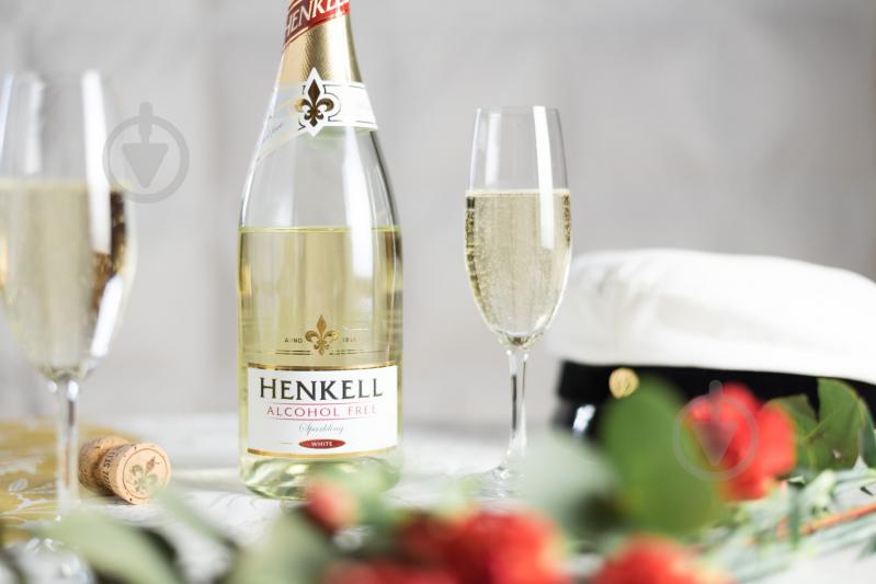 Вино игристое Henkell Alkoholfrei безалкогольное полусладкое 0% 0,75 л - фото 4