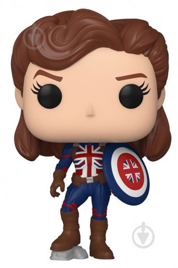 Фігурка Funko POP! Bobble Marvel What If Captain Carter with Shield (FUN25491800) - фото 1