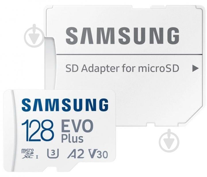 Карта пам'яті Samsung microSDXC 128 ГБ UHS-I Class 3 (U3)Class 10 (MB-MC128KA/EU ) EVO+ - фото 1