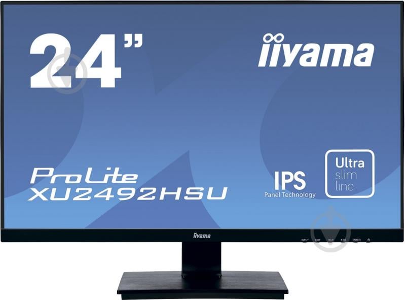 Монітор Iiyama ProLite 23,8" (XU2492HSU-B1 A) - фото 1 Монітор Iiyama ProLite 23,8" (XU2492HSU-B1 A) - фото 1