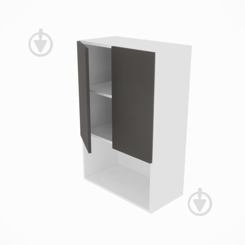 Шкаф верхний Софи (В 60 2Д п/микровол. (920)) графит серый/белый Світ Меблів - фото 2 Шкаф верхний Софи (В 60 2Д п/микровол. (920)) графит серый/белый Світ Меблів - фото 2