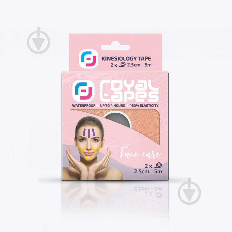ᐉ Кинезио тейп для лица Royal Tapes face care набор 2 шт. - Телесный ...