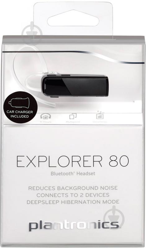 Bluetooth-гарнитура Plantronics Explorer 80 black - фото 3