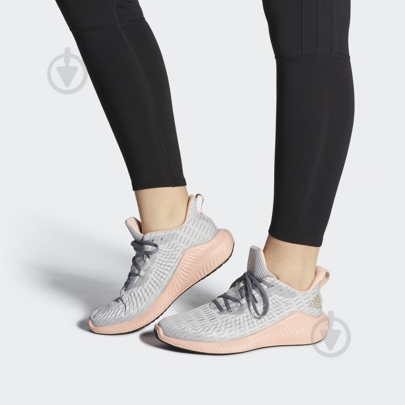 Кроссовки женские Adidas alphabounce+ w F33913 р.39 1/3 светло-серые - фото 10