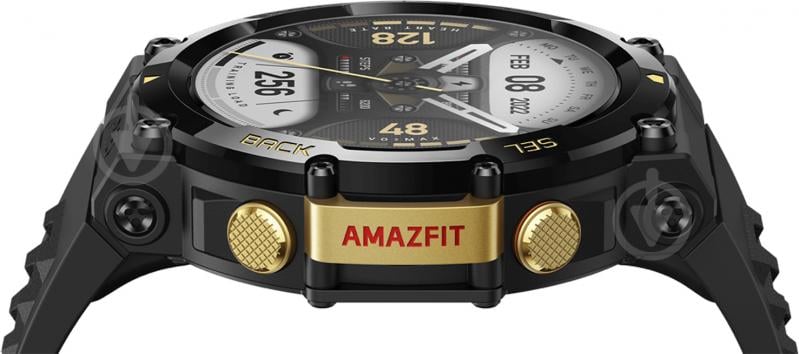 Смарт-годинник Amazfit T-Rex 2 astro black & gold (955552) - фото 6