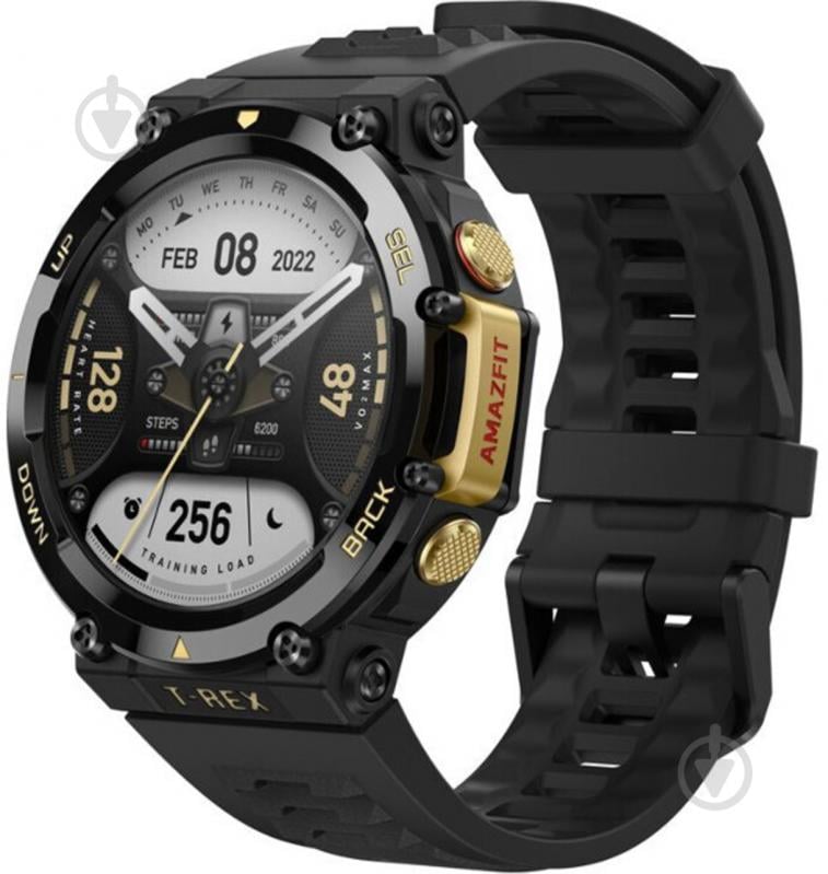 Смарт-годинник Amazfit T-Rex 2 astro black & gold (955552) - фото 1