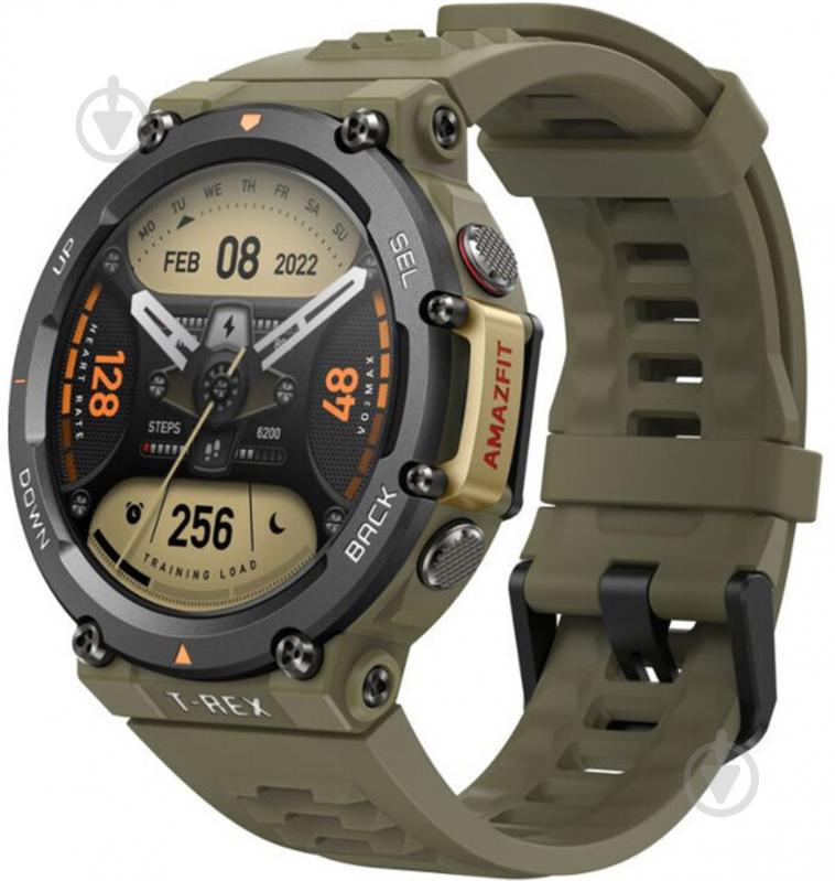 Смарт-годинник Amazfit T-Rex 2 wild green (955553) - фото 1