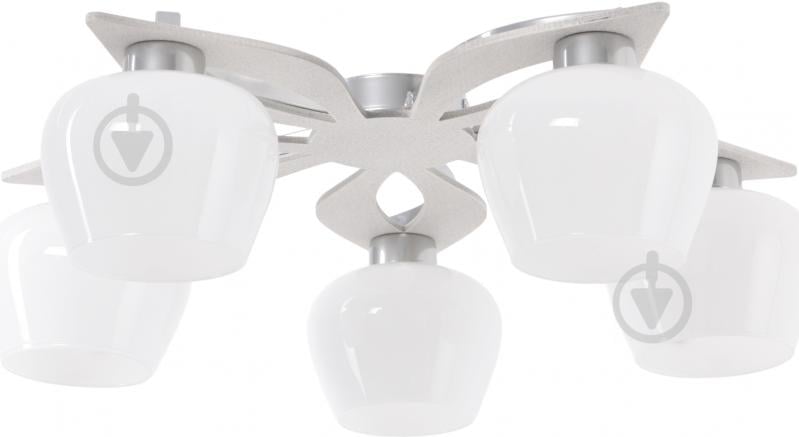 Люстра стельова TK Lighting Daisy White 5xE27 хром - фото 1