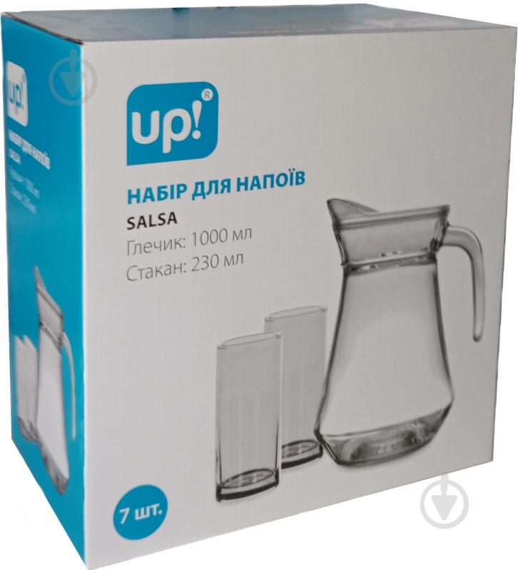 Глечик UP! (Underprice) Salsa 1 л + 6 склянок 230 мл - фото 2