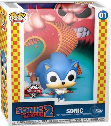 Фігурка Funko POP! Game Cover Sonic the Hedgehog Sonic (FUN25491340) - фото 2