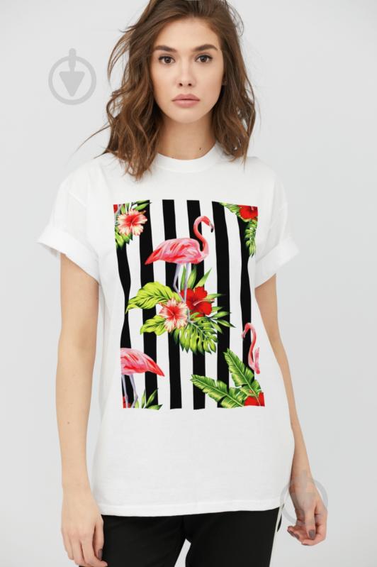 Футболка YAPPI Oversize 3702128 р.S белый - фото 1