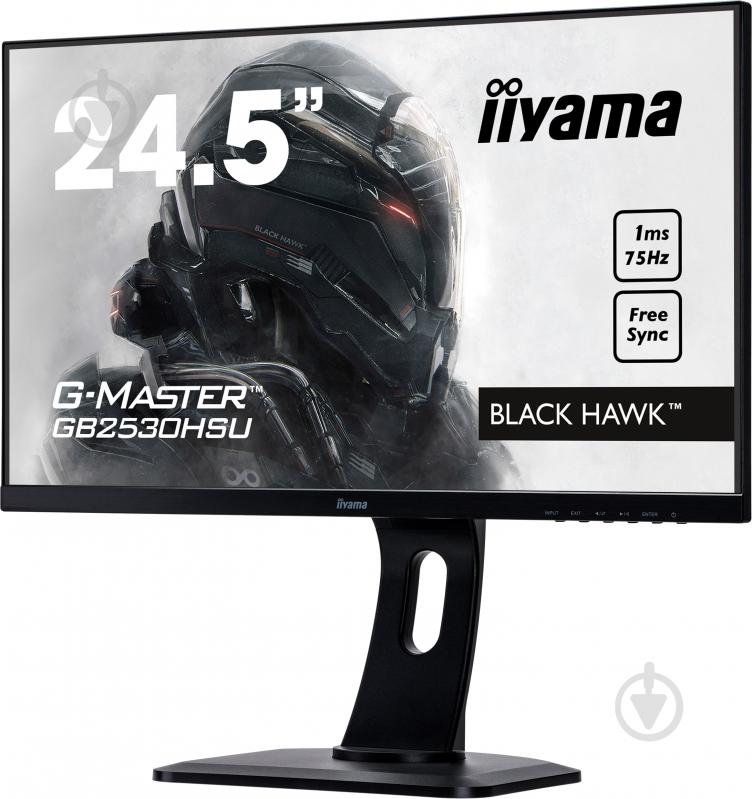 Монитор Iiyama G-Master Black Hawk 24,5" (GB2530HSU-B1) - фото 4 Монитор Iiyama G-Master Black Hawk 24,5" (GB2530HSU-B1) - фото 4