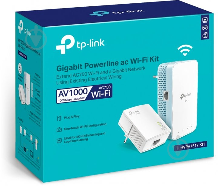 Повторитель сигнала TP-Link PowerLine TL-WPA7517 KIT - фото 3