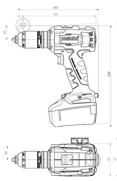 Шуруповерт акумуляторний Metabo BS 18 LTX BL I 602358500 - фото 3