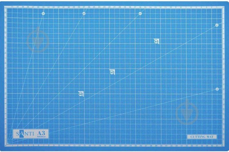 Килимок самовідновлювальний розкладний для різання А3 Santi - фото 1