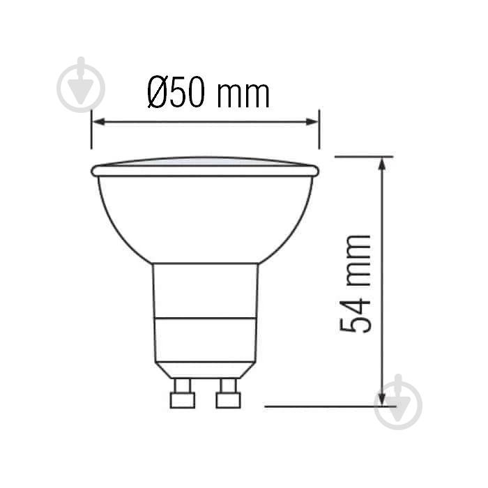 Лампа светодиодная HOROZ ELECTRIC Vision 6 Вт MR16 матовая GU10 220 В 3000 К 001-022-0006-050 - фото 2