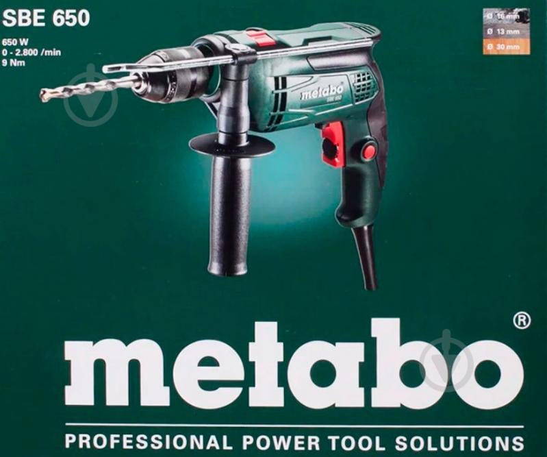 Дриль ударний Metabo SBE 650 2800 об/хвл 600742500 - фото 8