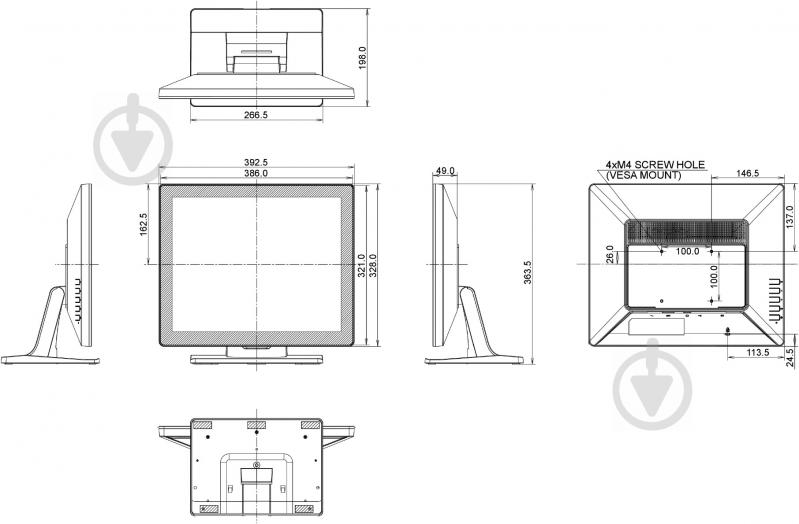 Монітор Iiyama ProLite 17" (T1721MSC-B1) - фото 13